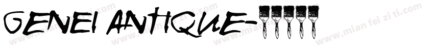 GenEi Antique字体转换